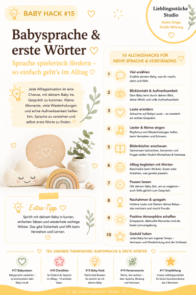 Babysprache und erste Wörter spielerisch fördern