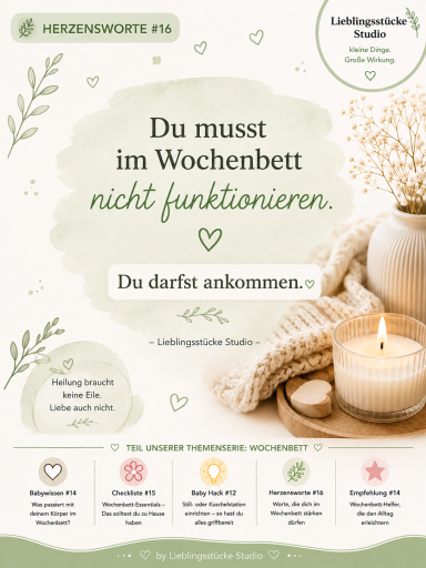 Du musst im Wochenbett nicht funktionieren