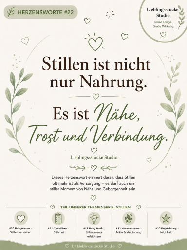 Herzensworte für Nähe in der Stillzeit