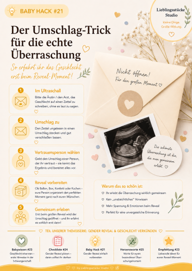 Pinterest-Baby-Hack zum Ausprobieren eines Babynamens im Alltag